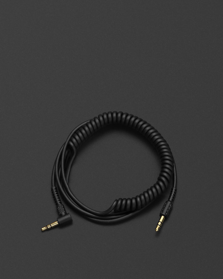 HÖRARMAS AUDIOKABEL SVART